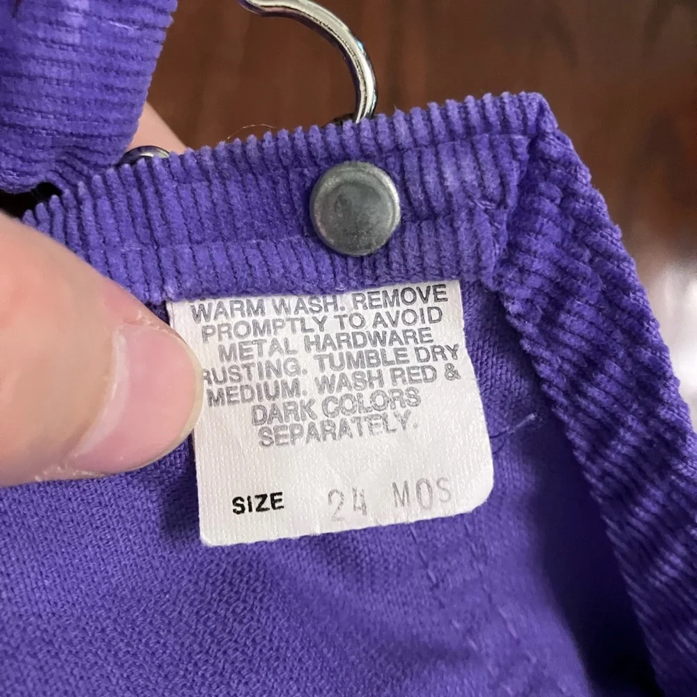Vintage Purple Corduroy OshKosh B'gosh 24 months